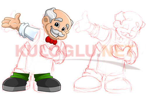 Bakkalim UK Ltd Maskot Design Drawing Large View